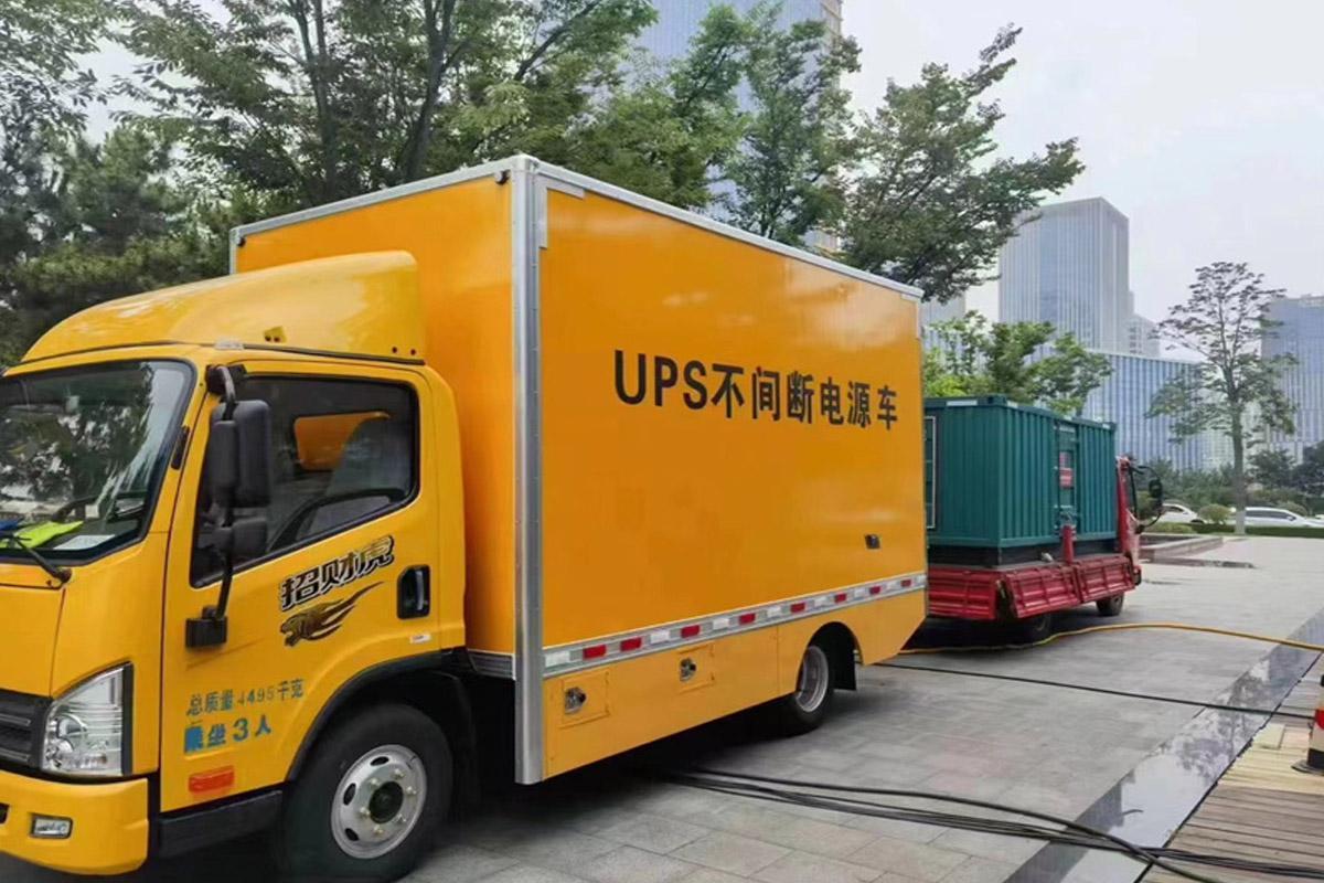 白城发电机租赁施工现场